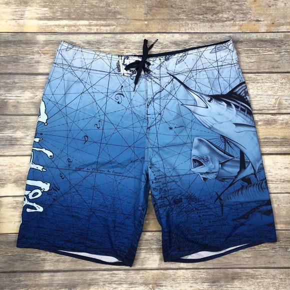 mens salt life swim trunks